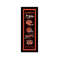 Cincinnati Bengals 8" x 26" Established Date and Heritage Framed Wall Art