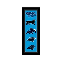 Carolina Panthers 8" x 26" Heritage Framed Wall Art