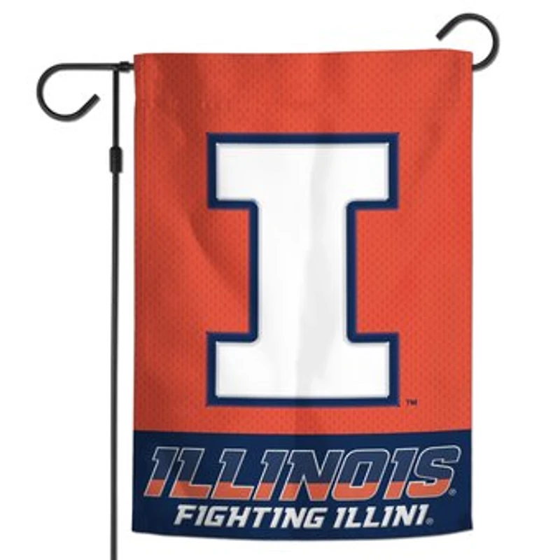 WinCraft Illinois Fighting Illini 12" x 18" Applique Garden Flag
