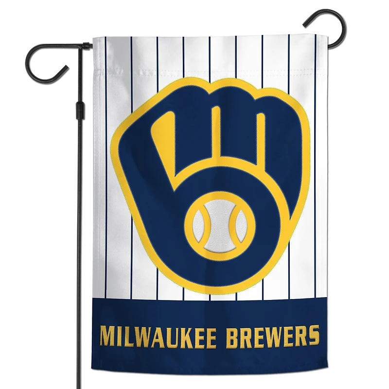WinCraft Milwaukee Brewers 12" x 18" Applique Garden Flag