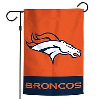 WinCraft Denver Broncos 12" x 18" Applique Garden Flag