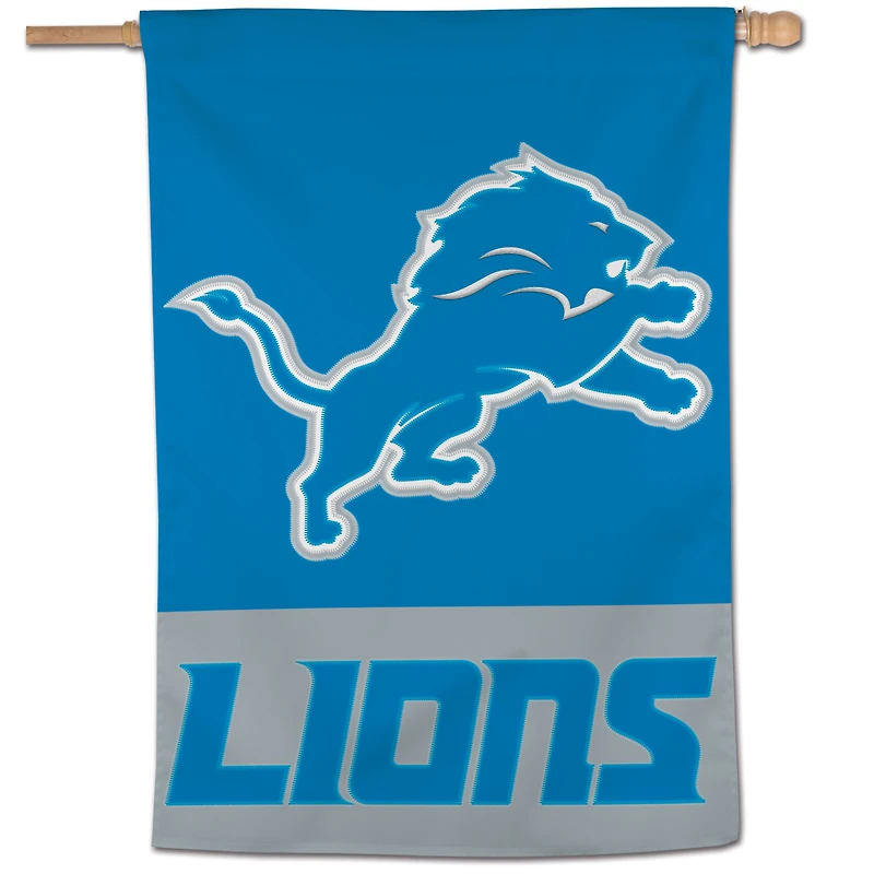WinCraft Detroit Lions 28" x 40" Applique Vertical Banner