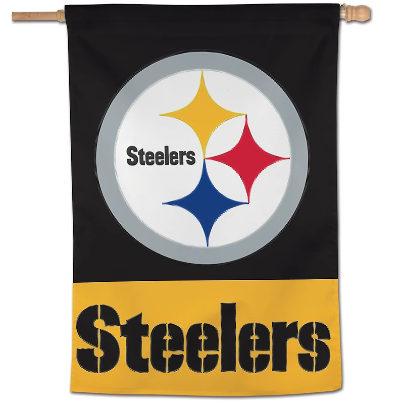 WinCraft Pittsburgh Steelers 28" x 40" Applique Vertical Banner