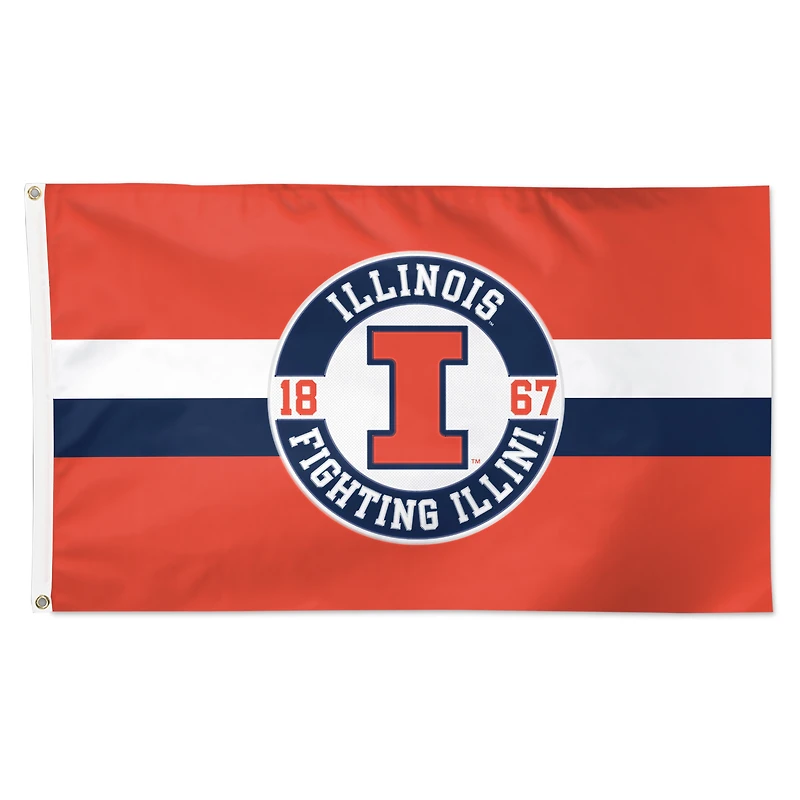 WinCraft Illinois Fighting Illini 3' x 5' Applique Flag