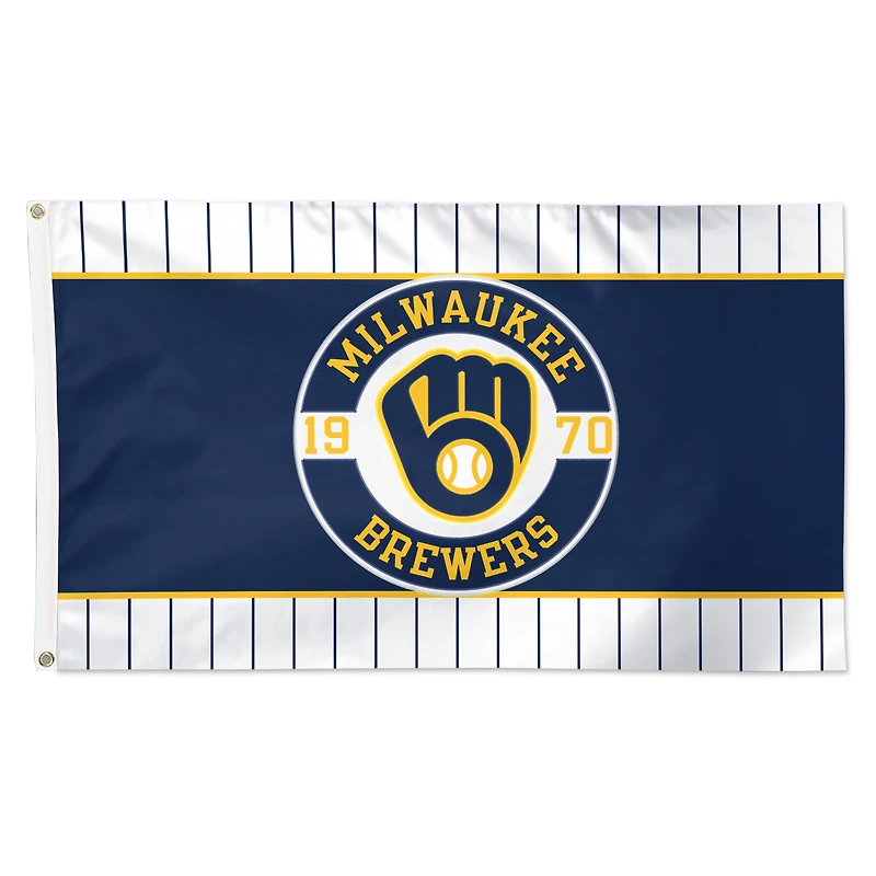 WinCraft Milwaukee Brewers 3' x 5' Applique Flag