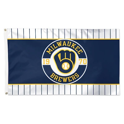 WinCraft Milwaukee Brewers 3' x 5' Applique Flag