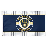 WinCraft Milwaukee Brewers 3' x 5' Applique Flag