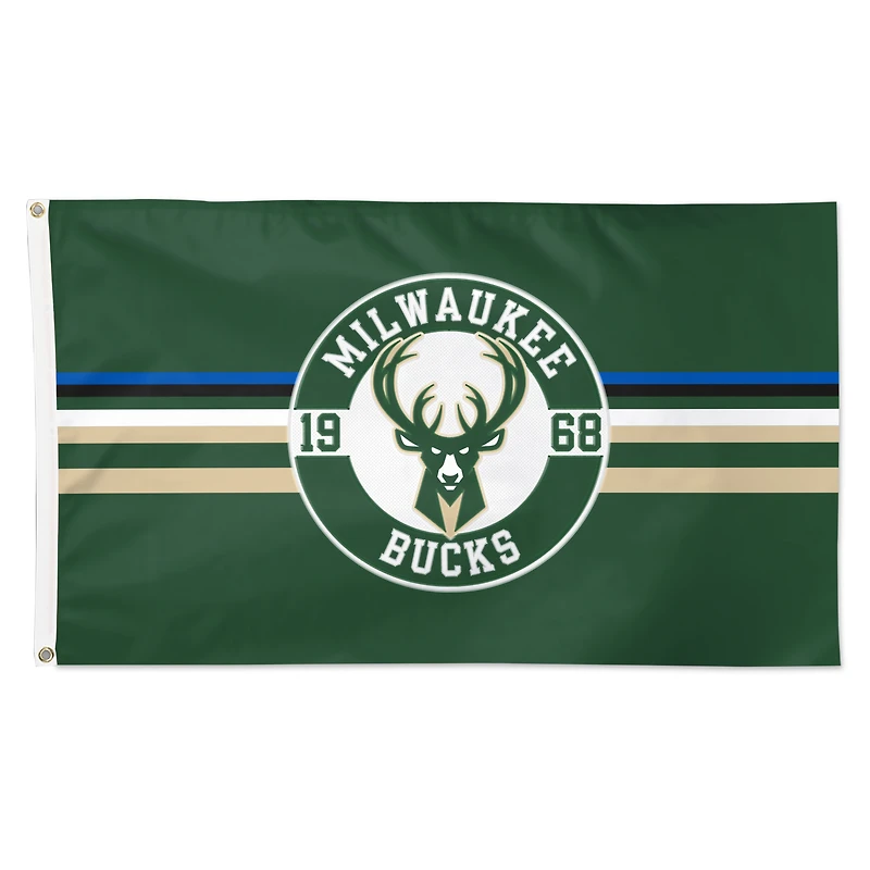 WinCraft Milwaukee Bucks 3' x 5' Applique Flag