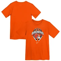 Preschool Nike Orange Cleveland Browns Icon Legend Performance T-Shirt