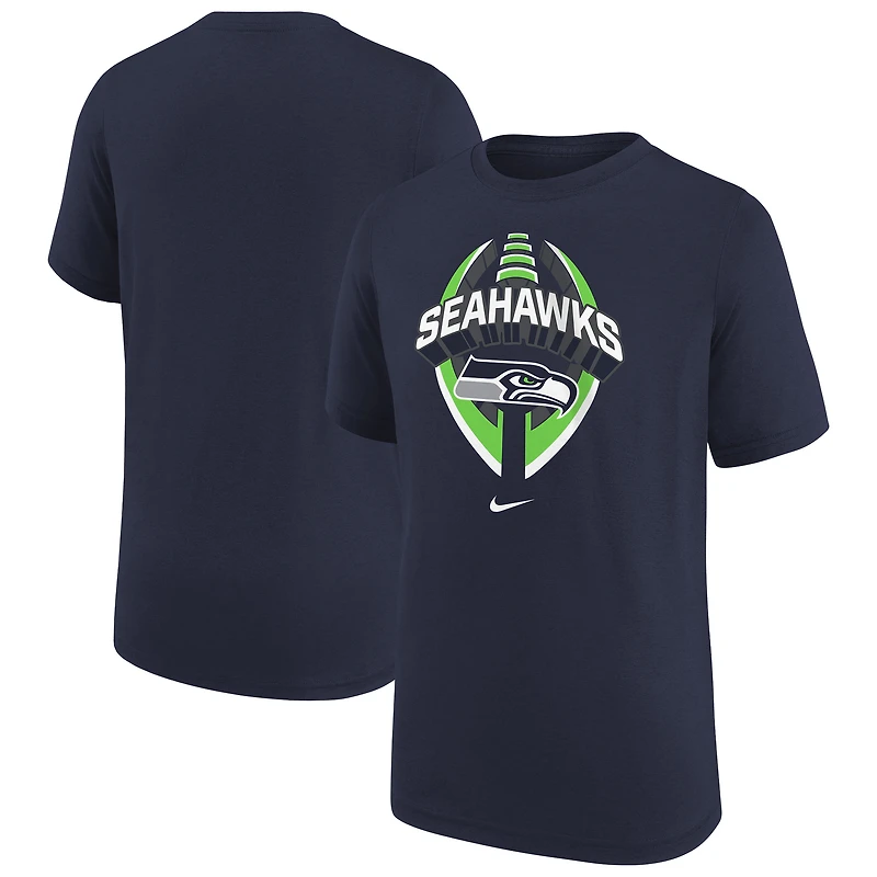Youth Nike College Navy Seattle Seahawks Icon Legend T-Shirt