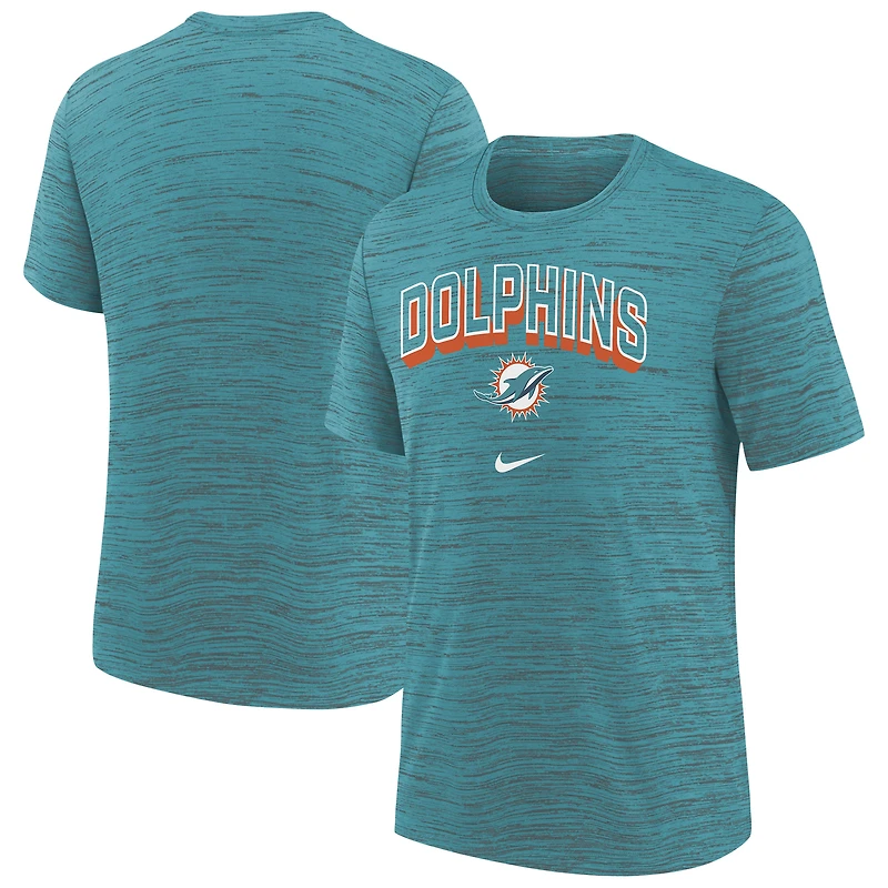 Youth Nike  Aqua Miami Dolphins Sideline Velocity Performance T-Shirt