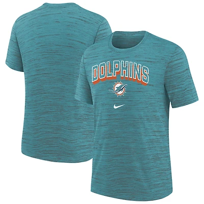 Youth Nike  Aqua Miami Dolphins Sideline Velocity Performance T-Shirt