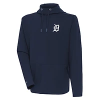 Men's Antigua  Navy Detroit Tigers Pullover Hoodie