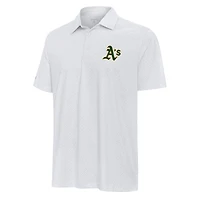 Men's Antigua White Athletics Whirl Polo