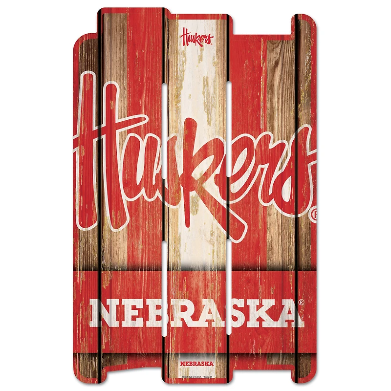 WinCraft Nebraska Huskers 11" x 17" Wood Plank Sign