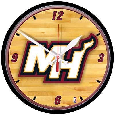 WinCraft Miami Heat 12.75" Round Wall Clock