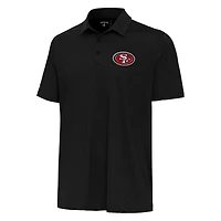 Men's Antigua Black San Francisco 49ers Whirl Polo