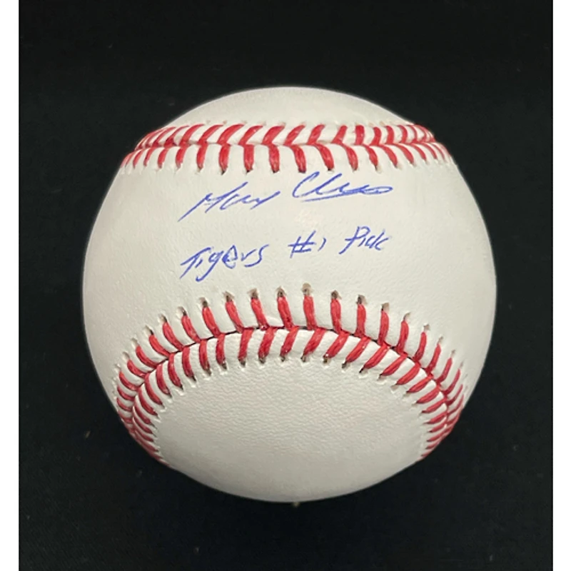 Max Clark Detroit Tigers Autographed Baseball with "Tigers #1 Pick" Inscription