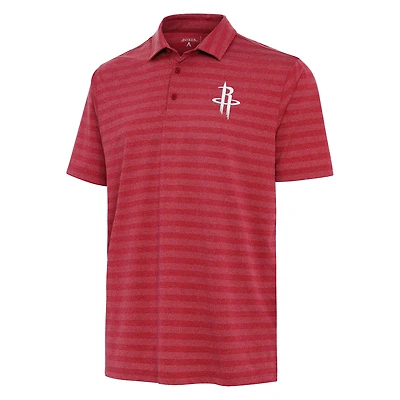 Men's Antigua  Heather Red Houston Rockets Urge Polo