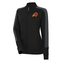 Women's Antigua  Black Phoenix Suns Strike Full-Zip Track Jacket