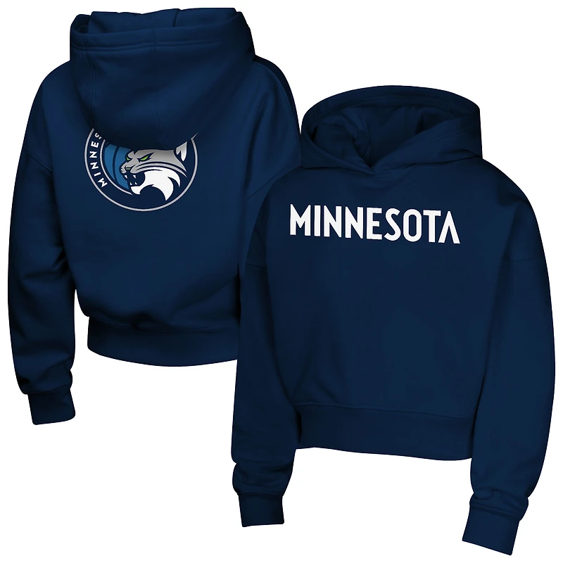 Girls Youth  Navy Minnesota Lynx Closer Pullover Hoodie