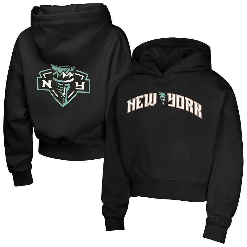 Girls Youth Black New York Liberty Top Closer Fashion Pullover Hoodie