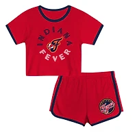 Toddler Outerstuff  Red Indiana Fever Double Run T-Shirt & Shorts Set