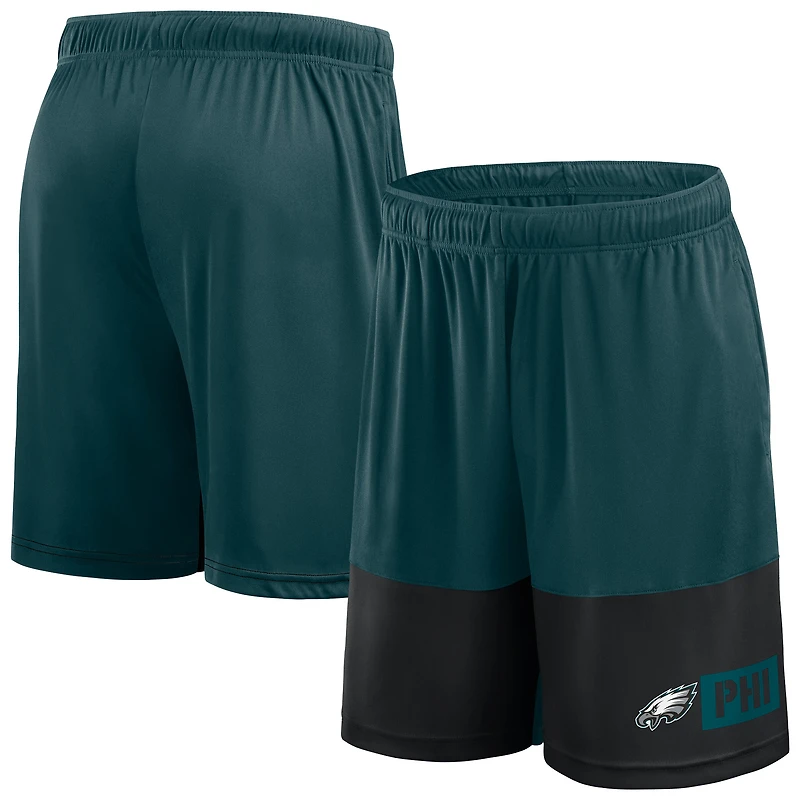Men's Fanatics Teal/Black Philadelphia Eagles Big & Tall Best of the Best Performance Shorts