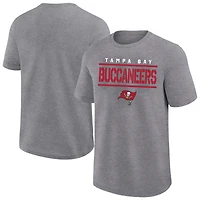 Men's Fanatics Heather Gray Tampa Bay Buccaneers Big & Tall Top Notch T-Shirt