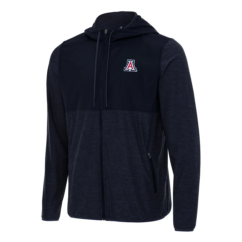 Men's Antigua Navy Arizona Wildcats Sway Full-Zip Hoodie Jacket