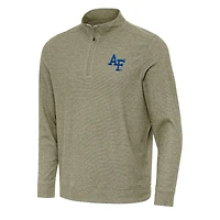 Men's Antigua Olive Air Force Falcons Subtle Quarter-Zip Sweatshirt