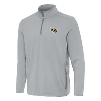 Men's Antigua  Gray UCF Knights Perilous Quarter-Zip Sweatshirt