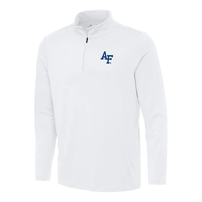 Men's Antigua White Air Force Falcons Reprocess Quarter-Zip Top