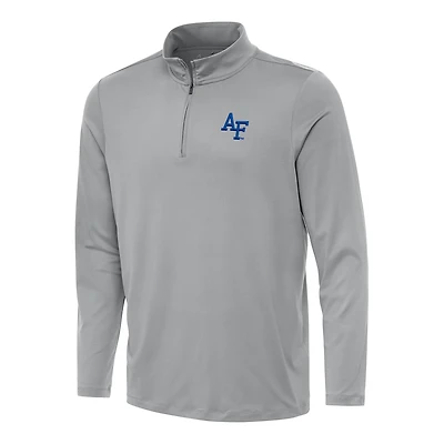 Men's Antigua Gray Air Force Falcons Reprocess Quarter-Zip Top