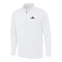 Men's Antigua White Gonzaga Bulldogs Reprocess Quarter-Zip Top