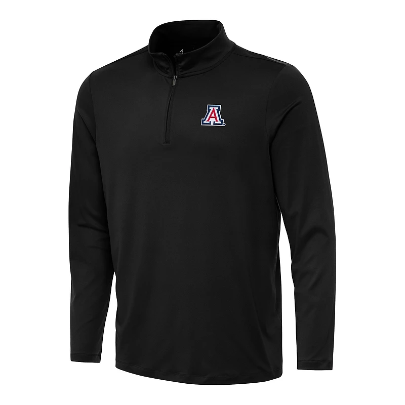 Men's Antigua Black Arizona Wildcats Reprocess Quarter-Zip Top