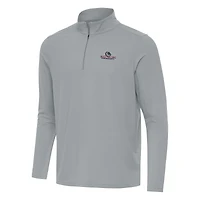 Men's Antigua Gray Gonzaga Bulldogs Intent Quarter-Zip Top