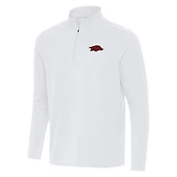 Men's Antigua Arkansas Razorbacks Intent Quarter-Zip Top