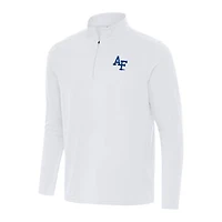 Men's Antigua White Air Force Falcons Intent Quarter-Zip Top