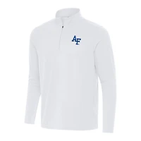 Men's Antigua White Air Force Falcons Intent Quarter-Zip Top