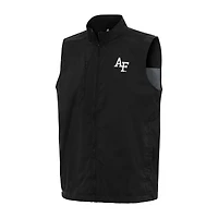 Men's Antigua  Black Air Force Falcons Brisk Full-Zip Vest
