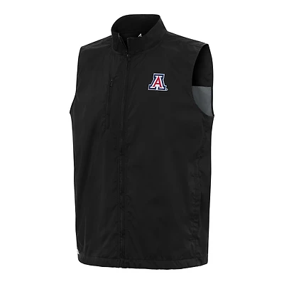 Men's Antigua  Black Arizona Wildcats Brisk Full-Zip Vest