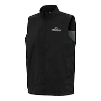 Men's Antigua  Black Gonzaga Bulldogs Brisk Full-Zip Vest