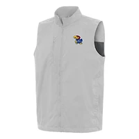 Men's Antigua Kansas Jayhawks Brisk Full-Zip Vest