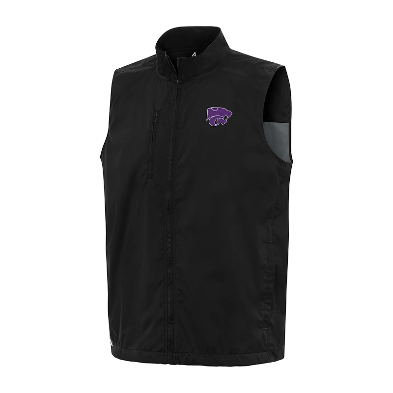 Men's Antigua Kansas State Wildcats Brisk Full-Zip Vest