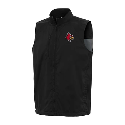 Men's Antigua Louisville Cardinals Brisk Full-Zip Vest