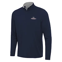 Men's Antigua Navy/ Gonzaga Bulldogs Content Quarter-Zip Pullover Top