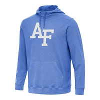 Men's Antigua Heather Royal Air Force Falcons Cloud Pullover Hoodie