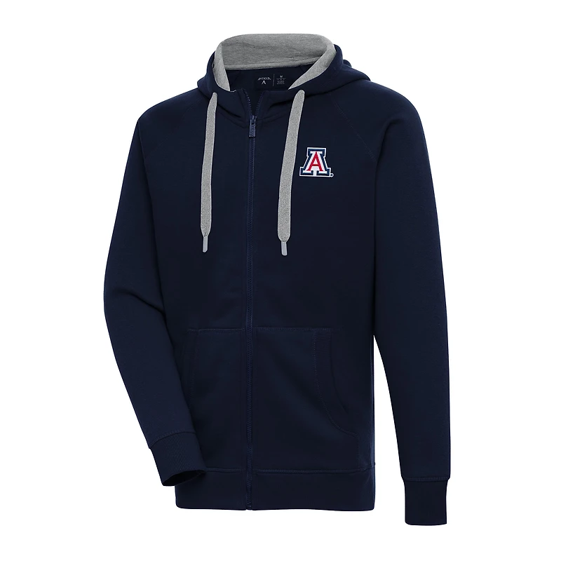 Men's Antigua Navy Arizona Wildcats Big & Tall Victory Full-Zip Hoodie Jacket