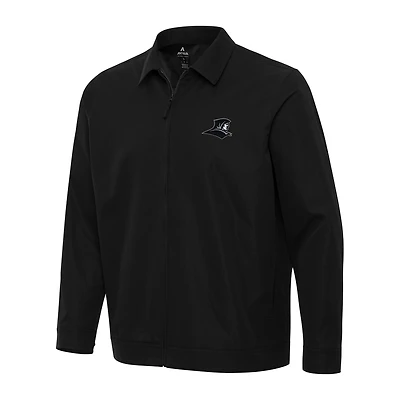 Men's Antigua  Black Providence Friars Pivot Full-Zip Jacket